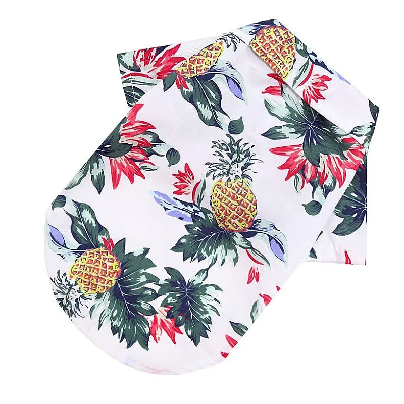 Hawaiian Beach Style Dog Clothes Summer Dog T-Shirt Pet Clothes For Small Dogs Cats Chihuahua Yorkies Clothing Thin Puppy Shirts