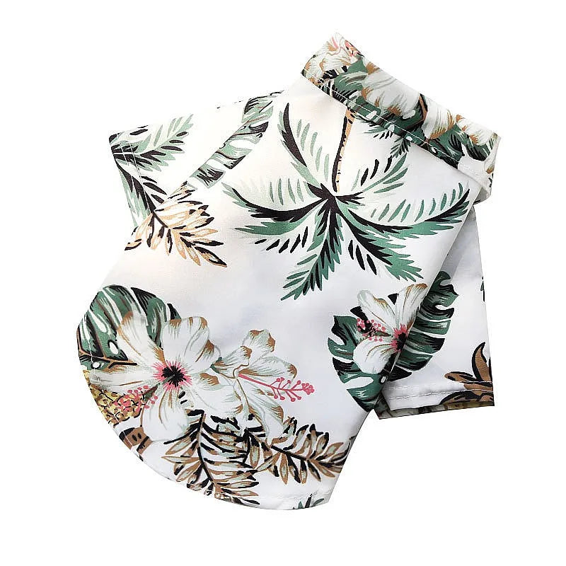 Hawaiian Beach Style Dog Clothes Summer Dog T-Shirt Pet Clothes For Small Dogs Cats Chihuahua Yorkies Clothing Thin Puppy Shirts