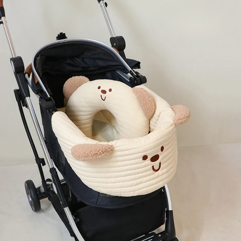 Pet Stroller Edge Pad Anti Dirty Cloth Pads Pillow Cotton Cloth Three Piece Set Cat and Dog Stroller Accessory Set Pillow