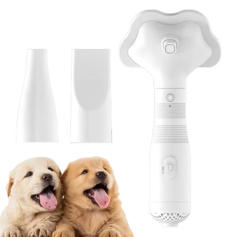 2-In-1 Dog Hair Dryer Pet Grooming Dryer Brushes Pet Hair Dryer Dog Grooming Supplies 3-Speed For All Types Of Dog (US)