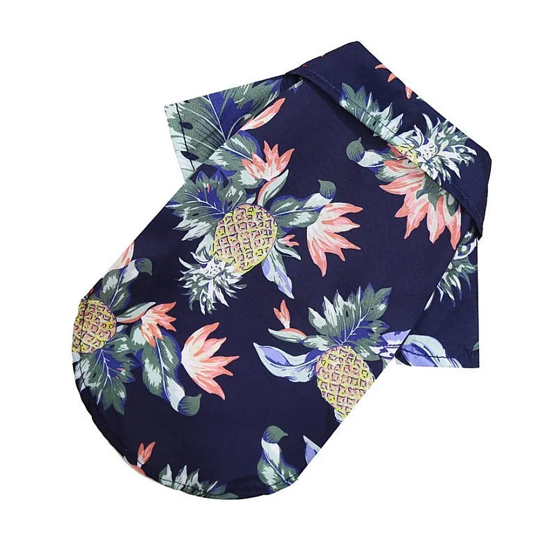 Hawaiian Beach Style Dog Clothes Summer Dog T-Shirt Pet Clothes For Small Dogs Cats Chihuahua Yorkies Clothing Thin Puppy Shirts