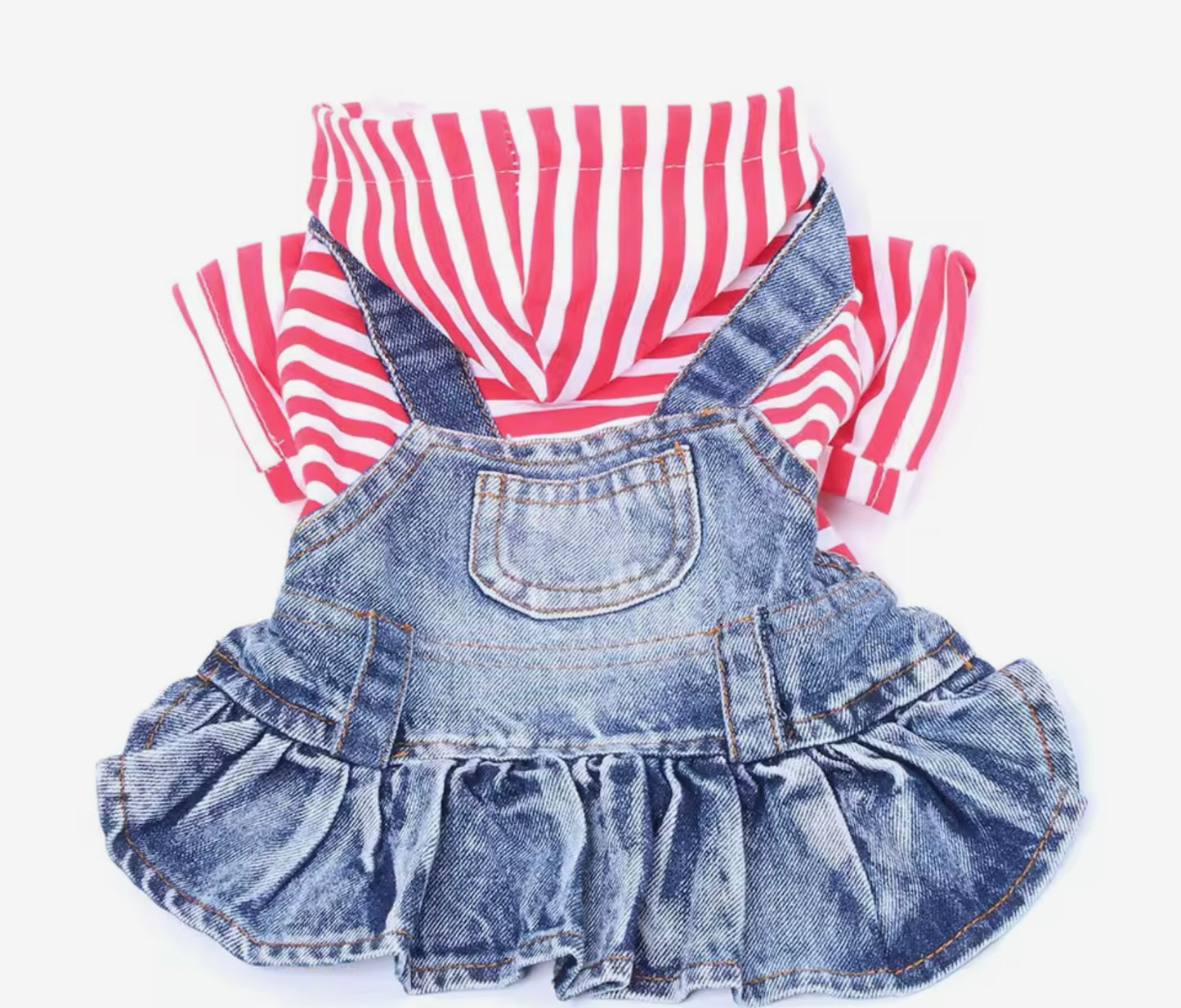 Stripped Hooded Paw-ket dress