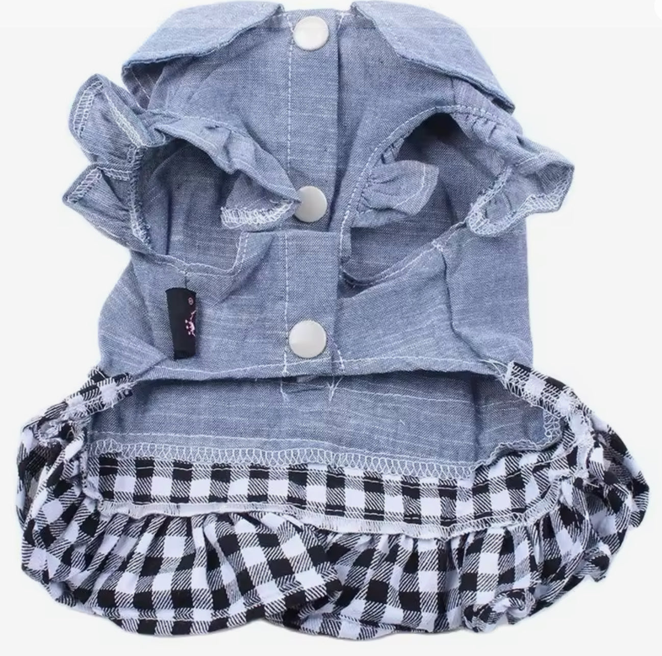 Plaid Paw-cess Dress