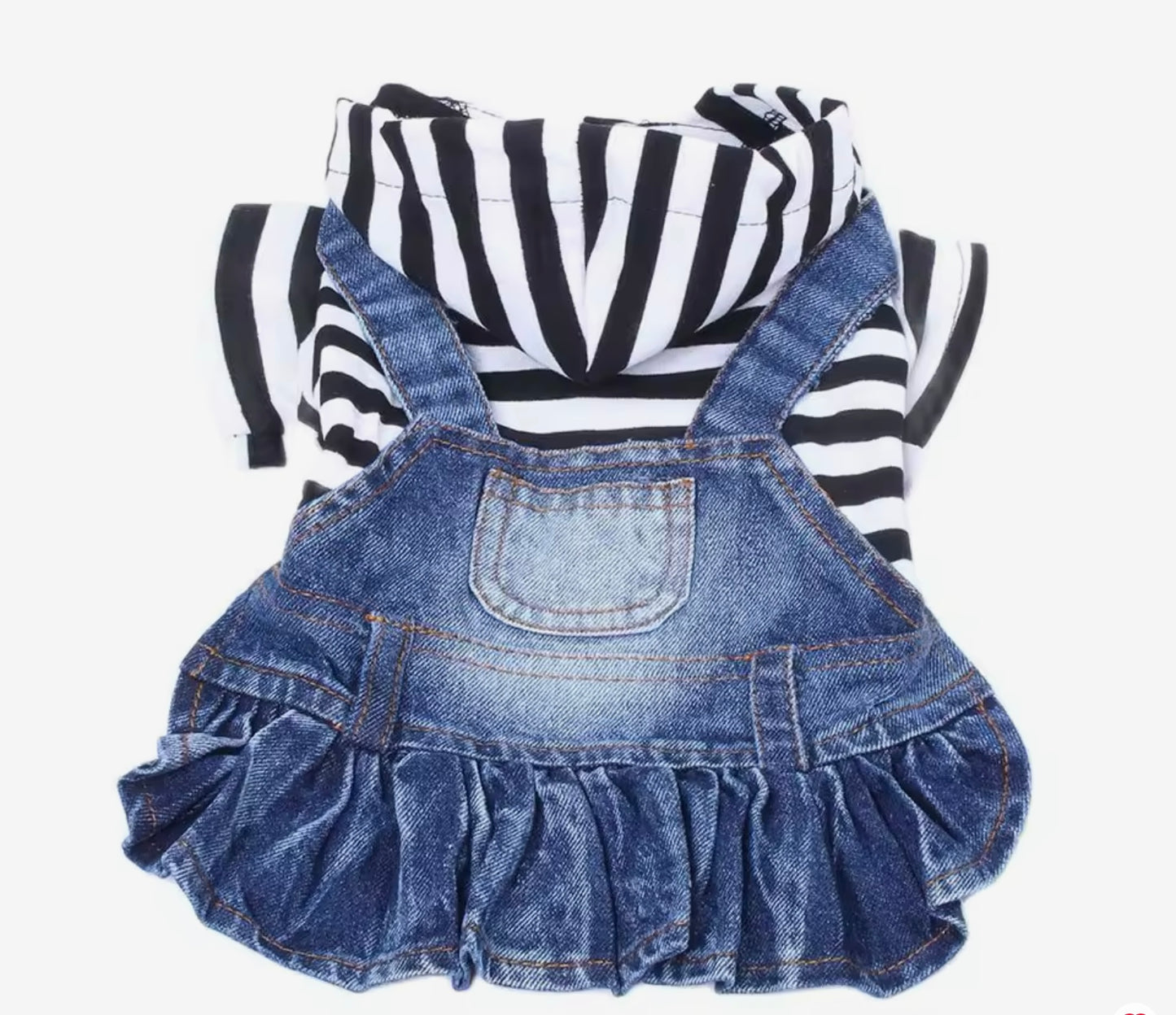 Stripped Hooded Paw-ket dress