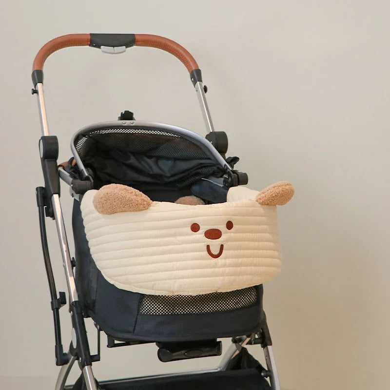 Pet Stroller Edge Pad Anti Dirty Cloth Pads Pillow Cotton Cloth Three Piece Set Cat and Dog Stroller Accessory Set Pillow