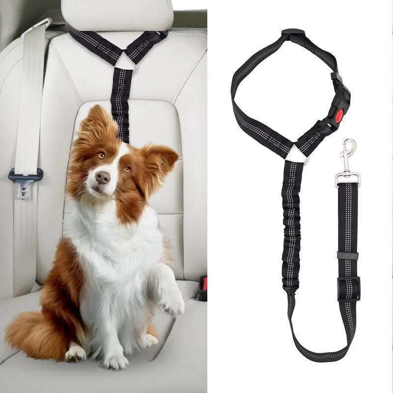 Reflective Pet Dog Car Seat Belt Puppy Collar Walking Travel Car Accessories Cat Leash Harness for Small Dogs Pet Car Supplies